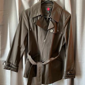 Womens Brown Windbreaker